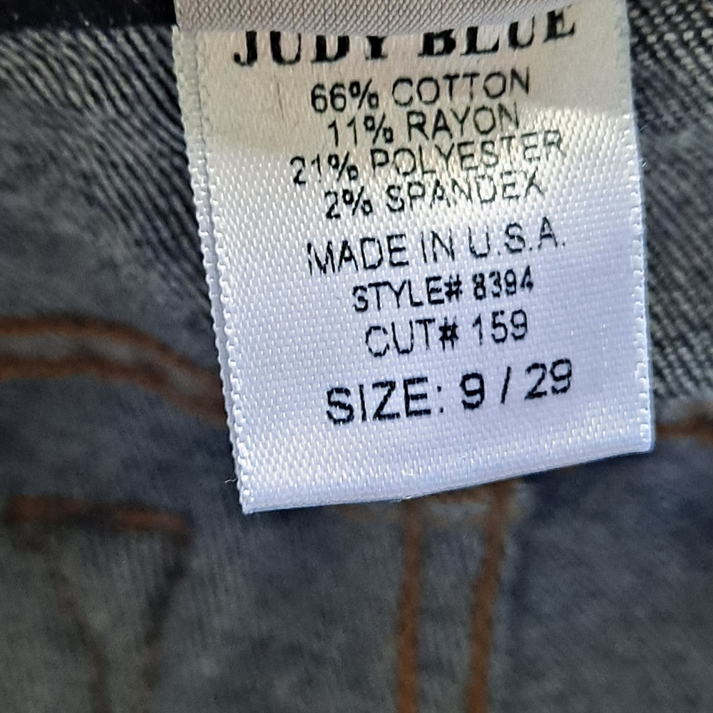 Judy Blue Mid rise dark wash Relaxed fit Denim Jeans size 9/29 - Picture 15 of 16